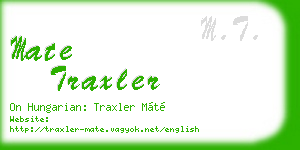 mate traxler business card